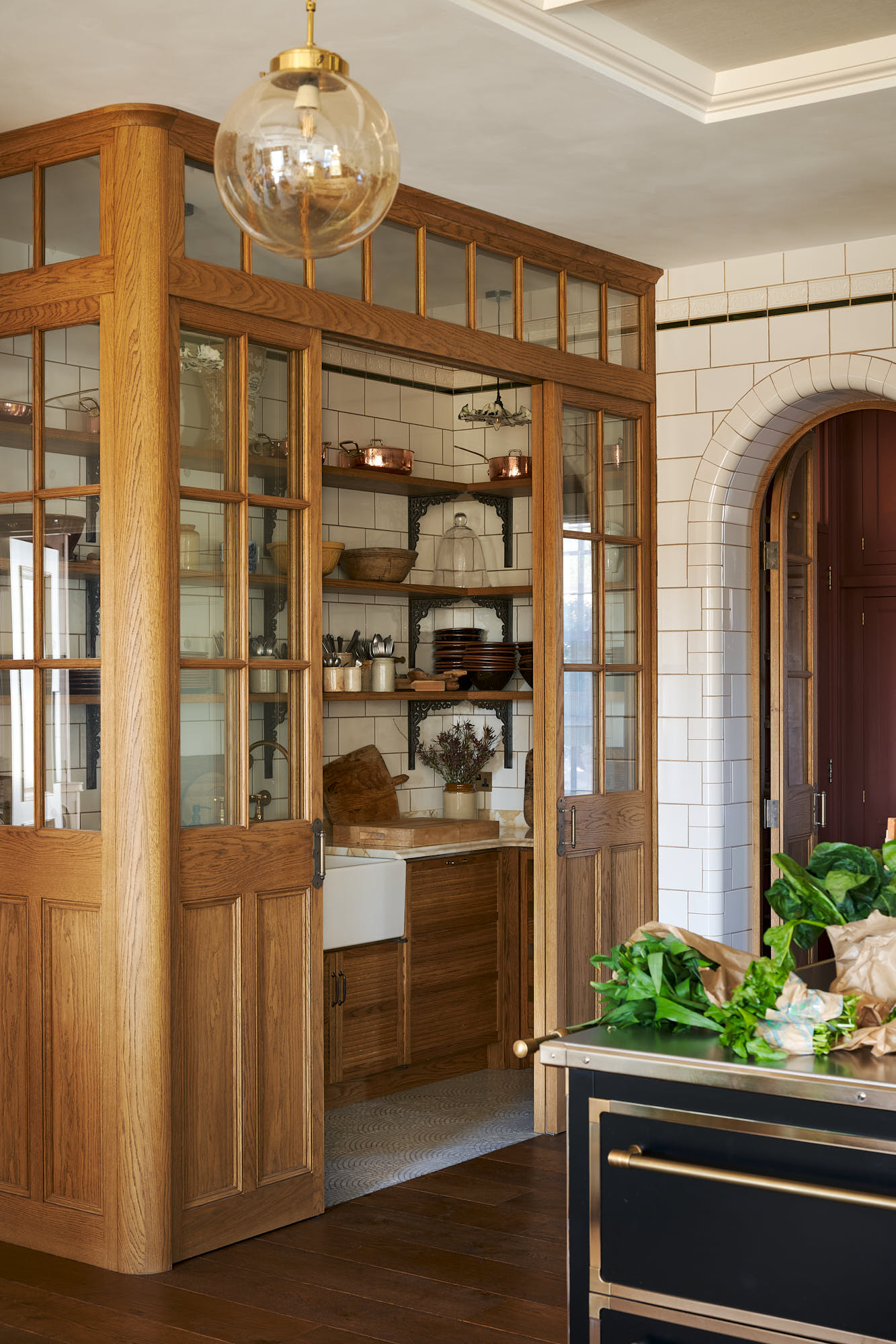 fabulous kitchen from deVOL. This one has us teeming with inspiration! Love this butler's pantry