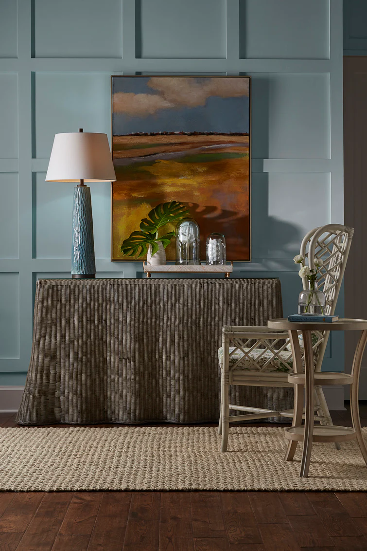 dream homes with unforgettable style - love this wicker console