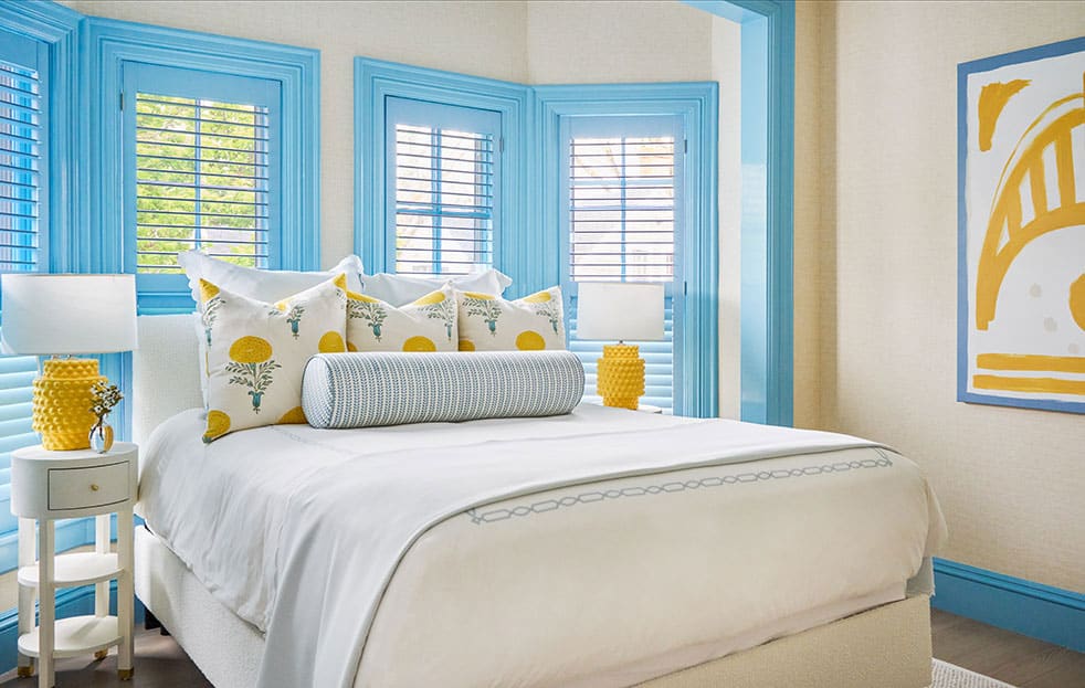 And these 11 beautiful designs by Nina Liddle Design can't help but make us smile! We can't stop thinking about the gorgeous painted hardwood floors ... or the inviting guest room.