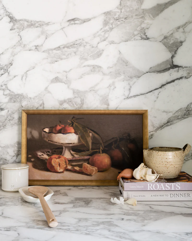 perfectly style home with beautiful Still Life Art ON SALE - mcgee and co 