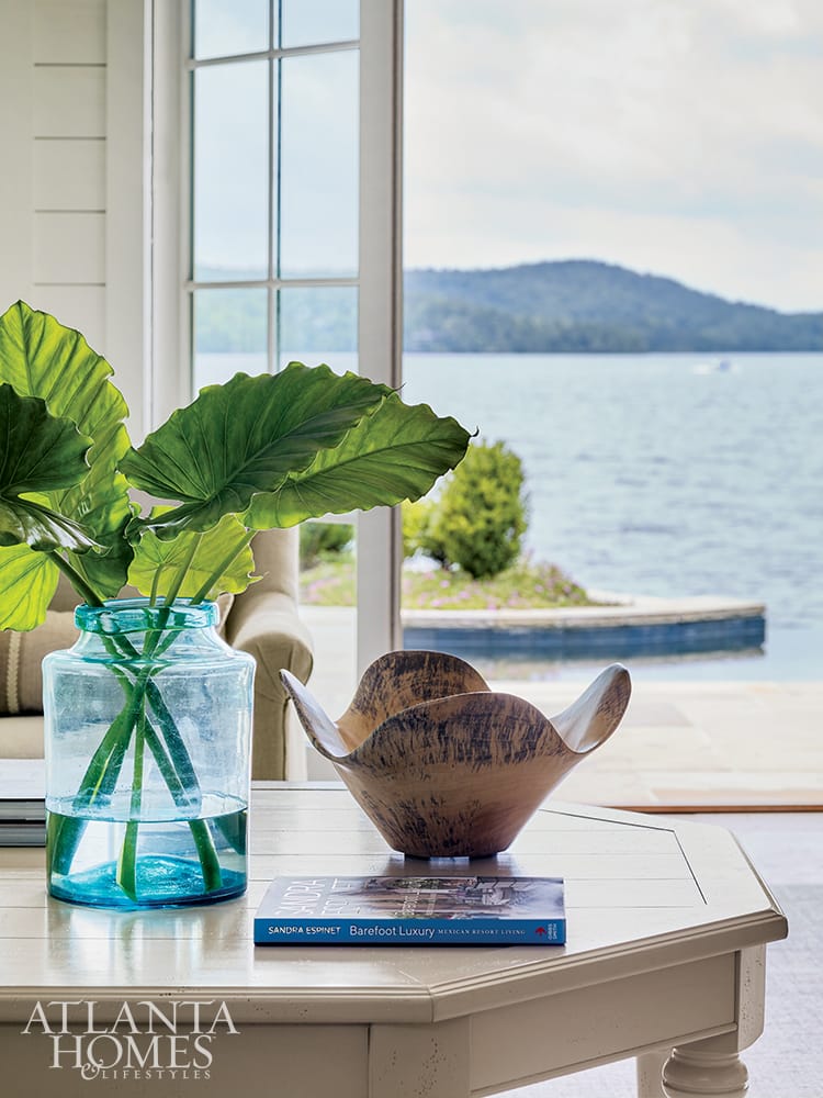 Room with a waterview PHOTOGRAPHER: Emily Followill INTERIOR DESIGN: Liz Williams Interiors lizwilliamsinteriors.com ARCHITECT:  Mitch Ginn, L. Mitchell Ginn & Associates LANDSCAPE ARCHITECT:  Outside Landscape Group