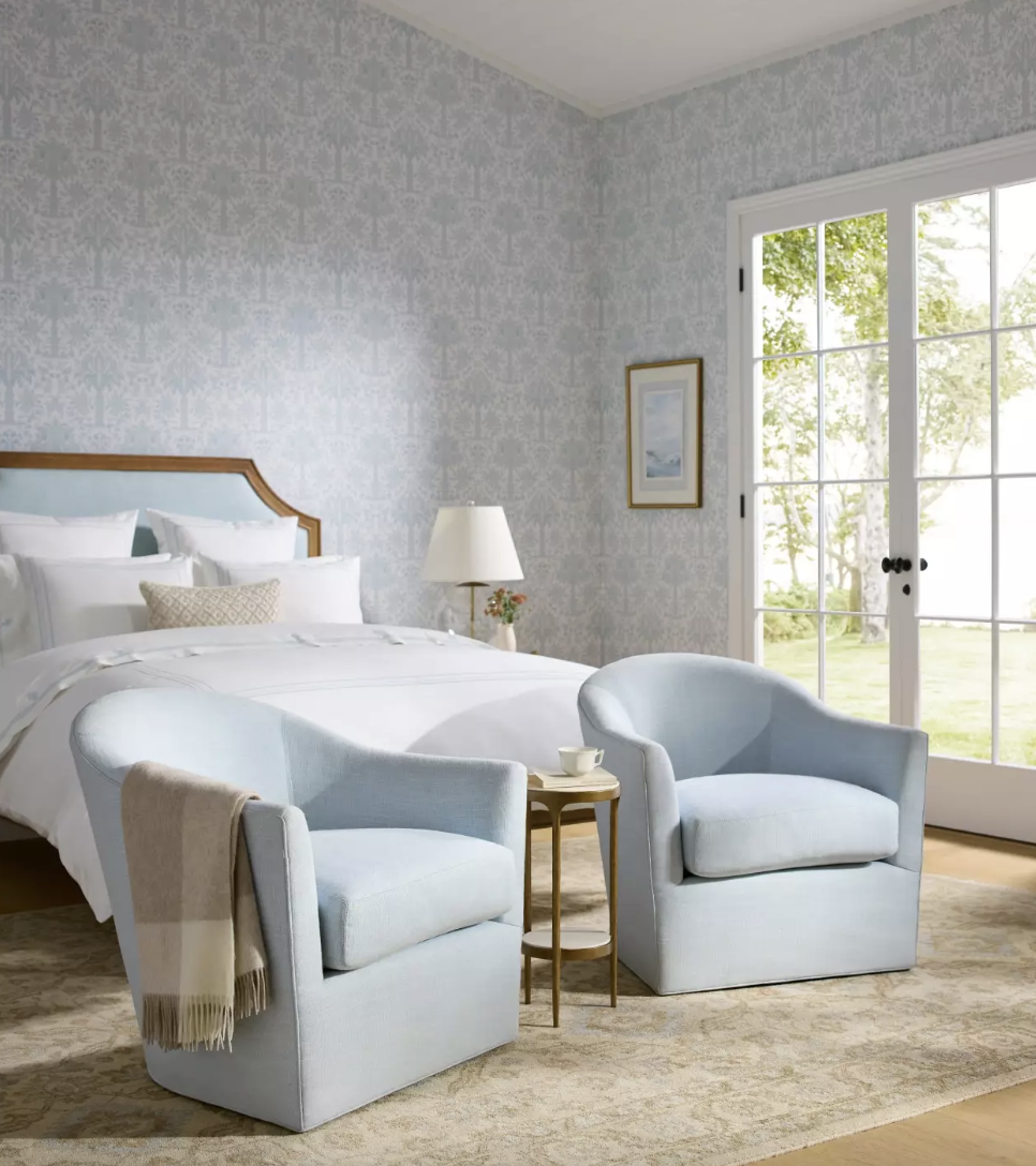Serena & lily designed bedroom - looks like a Nate Berkus designed home