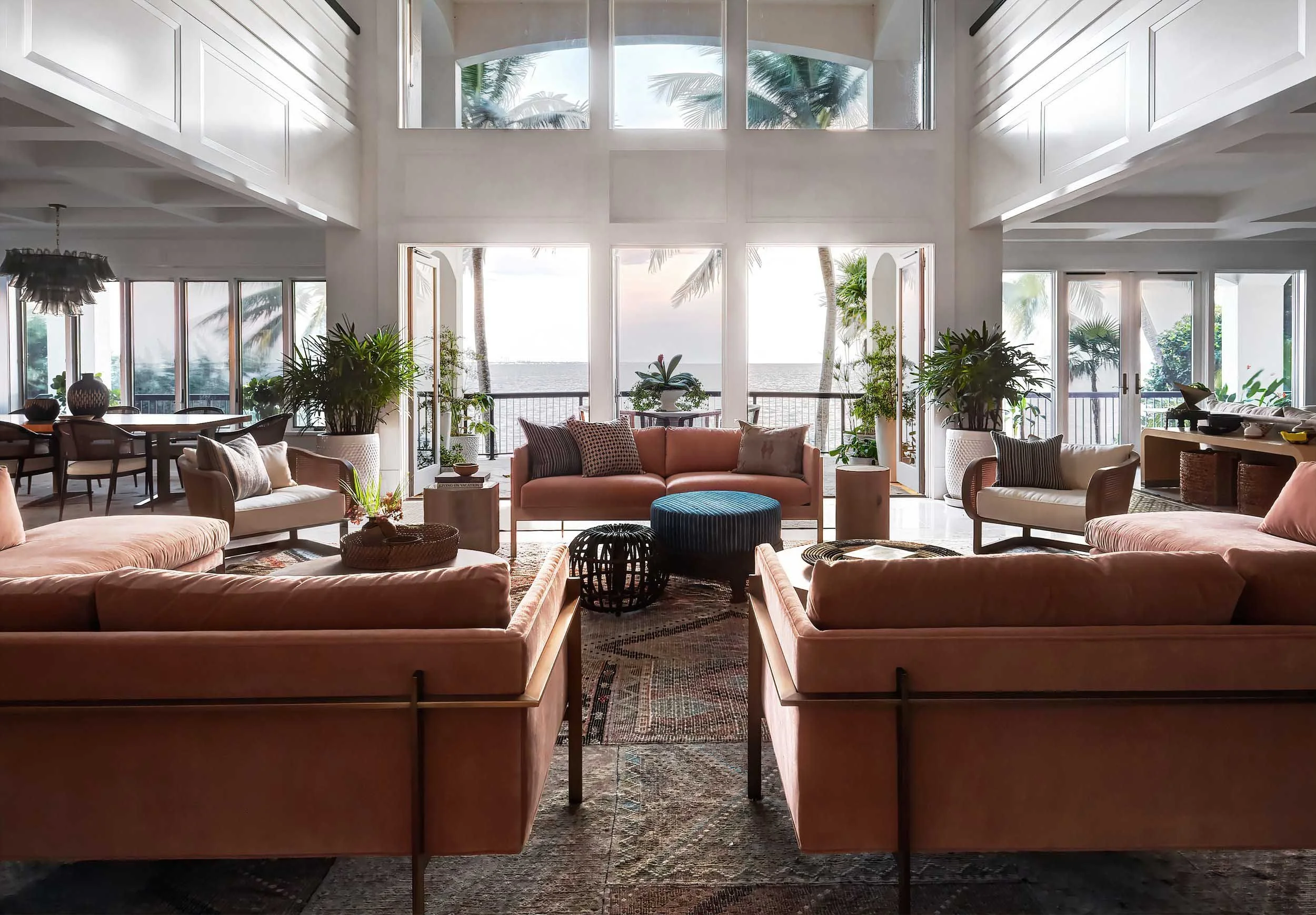 Imparfait Design Studio is celebrated for their exceptional talent in interior design that seamlessly merges timeless elegance with contemporary functionality,and these beautiful living rooms are no exception. Michael Alan Kaskel Photography