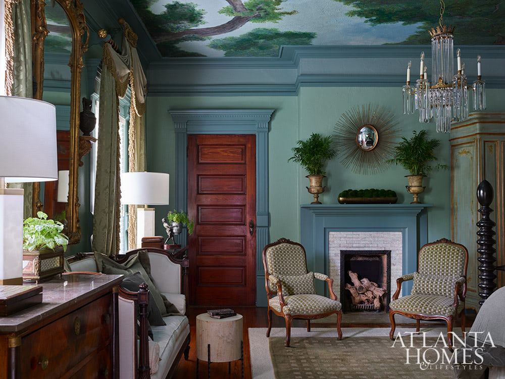 Dan Belman and Randy Korando, the owners of Atlanta's iconic Boxwoods Gardens & Gifts, transformed a historic Queen Anne home using maximalist decor ideas we love. In this style, texture, pattern, and color combine to create this "more is more" approach. From the stunning architectural details to the well-placed accessories, every element is perfection, inside and out!