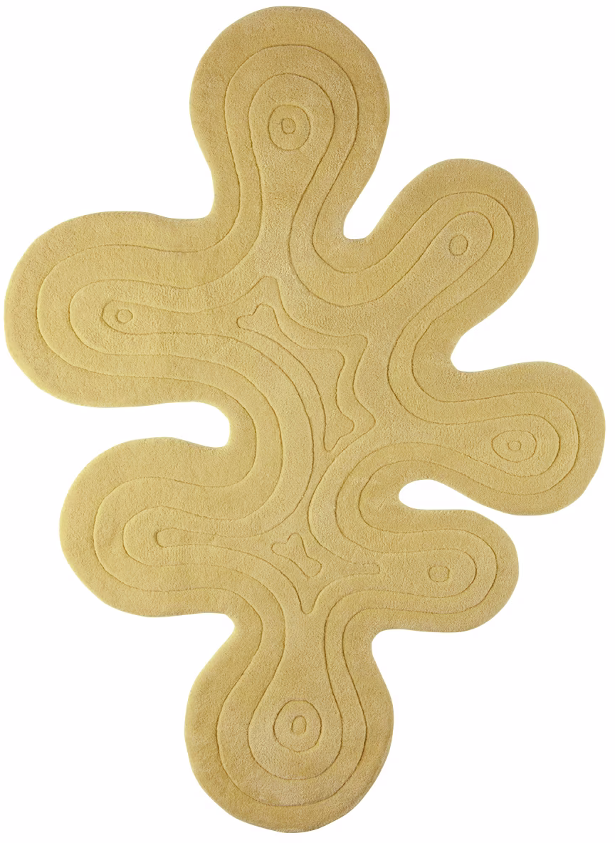 Sculptural Rug - ssense - so fun in beautiful living rooms - ssense