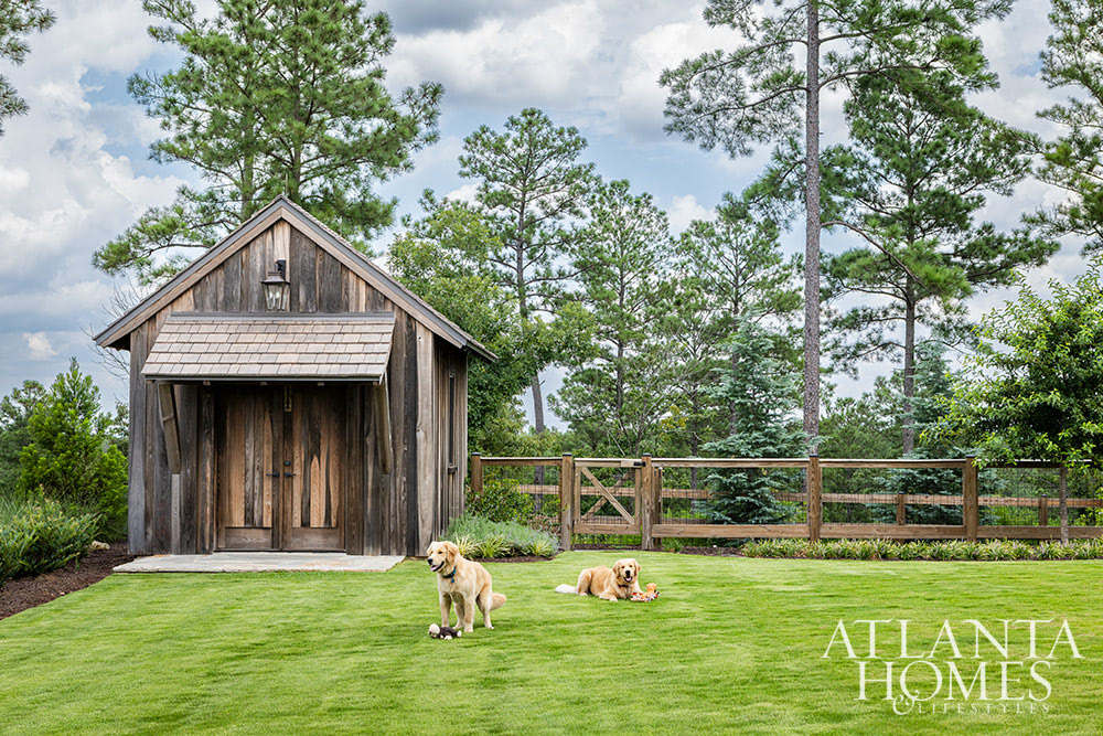 Favorite designers, Beth Webb  in collaboration with architect Heyward Russell Studio, inspire us at every turn - wooden yard shed