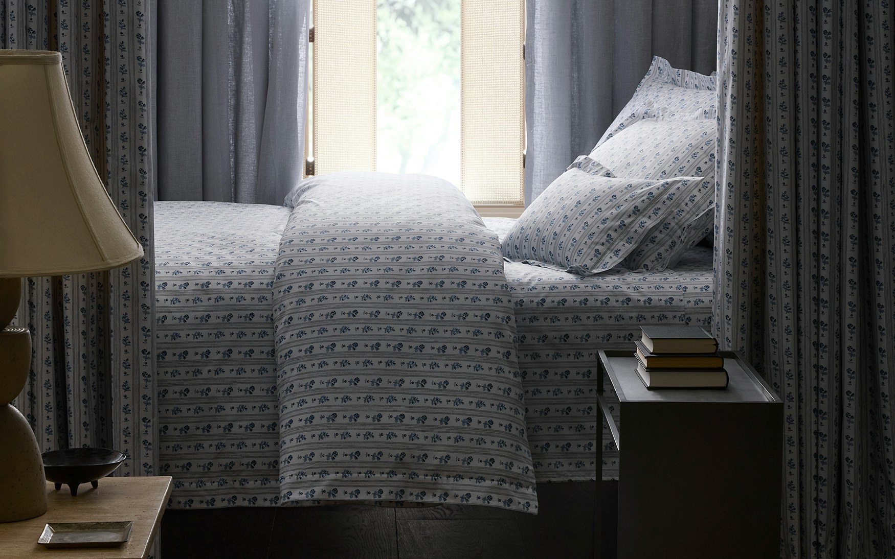 Matouk bedding blue - blue and white bedding 