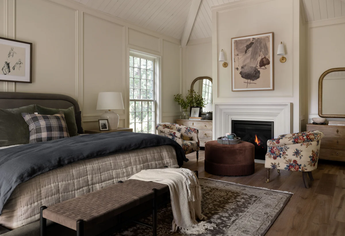 Refined yet laid-back, elegant yet welcoming, these bedrooms designed by Studio McGee,  feel like home. Lucy Call Photography