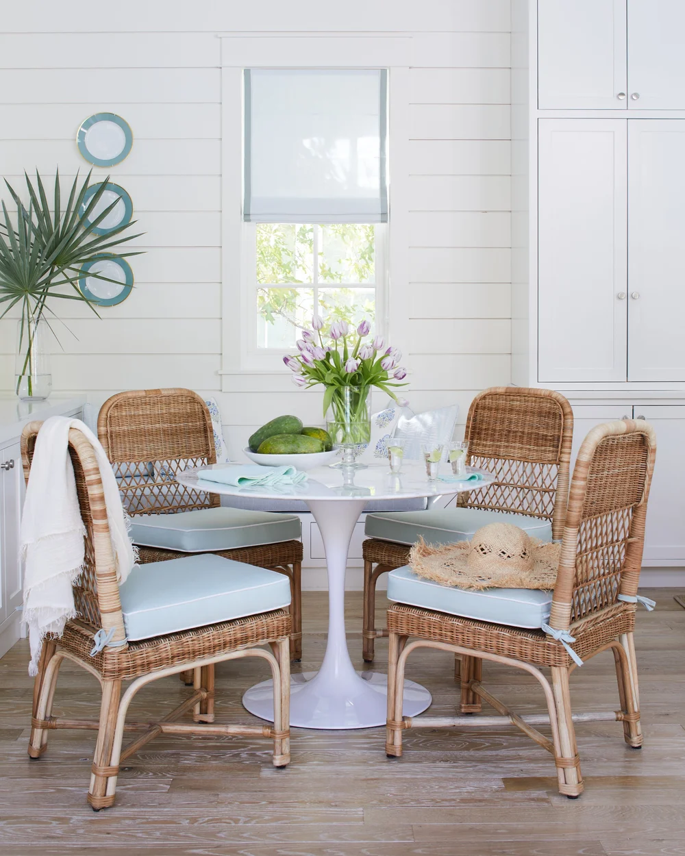Blue and White Beach House with Effortless Style