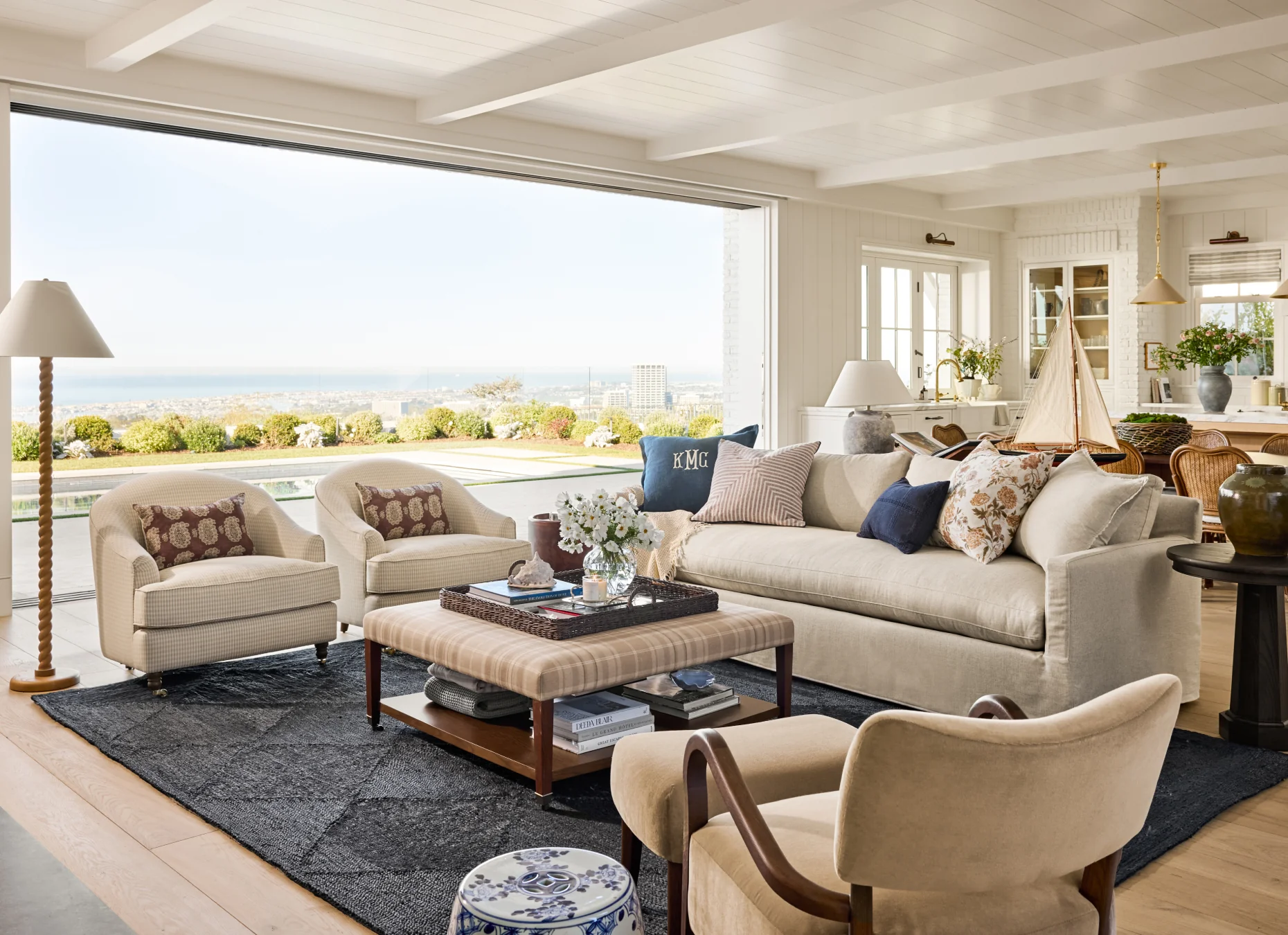 We absolutely adore the work of Studio McGee Interior Design–and husband/wife team Syd and Shea McGee.  Their work is enviable to say the very least and strikes that rare balance between elevated and livable. And the best part,  you can bring a bit of the Studio McGee style home through their shop, McGee & Co. Living room in neutral colors with a coastal style