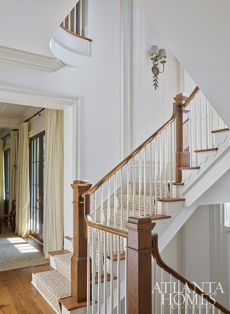 You’re going to love today’s post on the one-of-a-kind home designed by Nancy Izlar.  Known for her livable yet elegant aesthetic, Izlar seamlessly marries the best of both family heirlooms and traditional design elements for a collected style. Every corner of this perfectly styled home in Buckhead has been thoughtfully designed to maximize the breathtaking natural surroundings. With the large windows that let in plenty of natural light, this home combines beauty and comfort. Take a look at this timeless house tour, and we think you'll agree! Source: Atlanta Homes & Lifestyles | Interior Design: Nancy Izlar Interiors | Architect: Caroline Rolader, REU Architects | Builder: Wright Marshall and Greg DeLoach, Revival Construction | Landscape Architect: Land Plus | Photographed by Emily Followill | Styled by Holly Bryan and Erin Haraway - Source: Atlanta Homes & Lifestyles | Interior Design: Nancy Izlar Interiors | Architect: Caroline Rolader, REU Architects | Builder: Wright Marshall and Greg DeLoach, Revival Construction | Landscape Architect: Land Plus | Photographed by Emily Followill | Styled by Holly Bryan and Erin Haraway - beautiful welcome in this home 