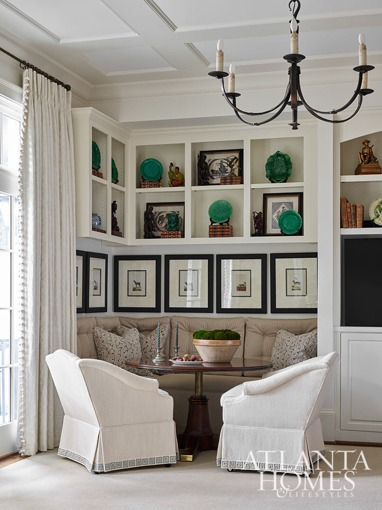This gorgeous Atlanta, Georgia condo fits a lot of style into a smaller space. It's a perfect example of classic city living with timeless interior design done right. Interior Design: Lauren Davenport, Davenport Designs,  Original Architect: Clay Ulmer, Renovation Builder: Matthew Morris, MT Morris Construction, | Photographer: Emily Followill Photography