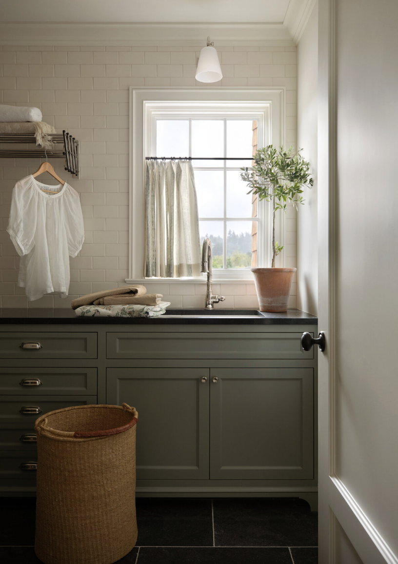 one-of-a-kind place in Lake Washington, designed by the talented Marianne Simon Interior Design, beautifully photographed by Aimee Mazzenga, and styled by Cate Ragan Stylist. laundry room