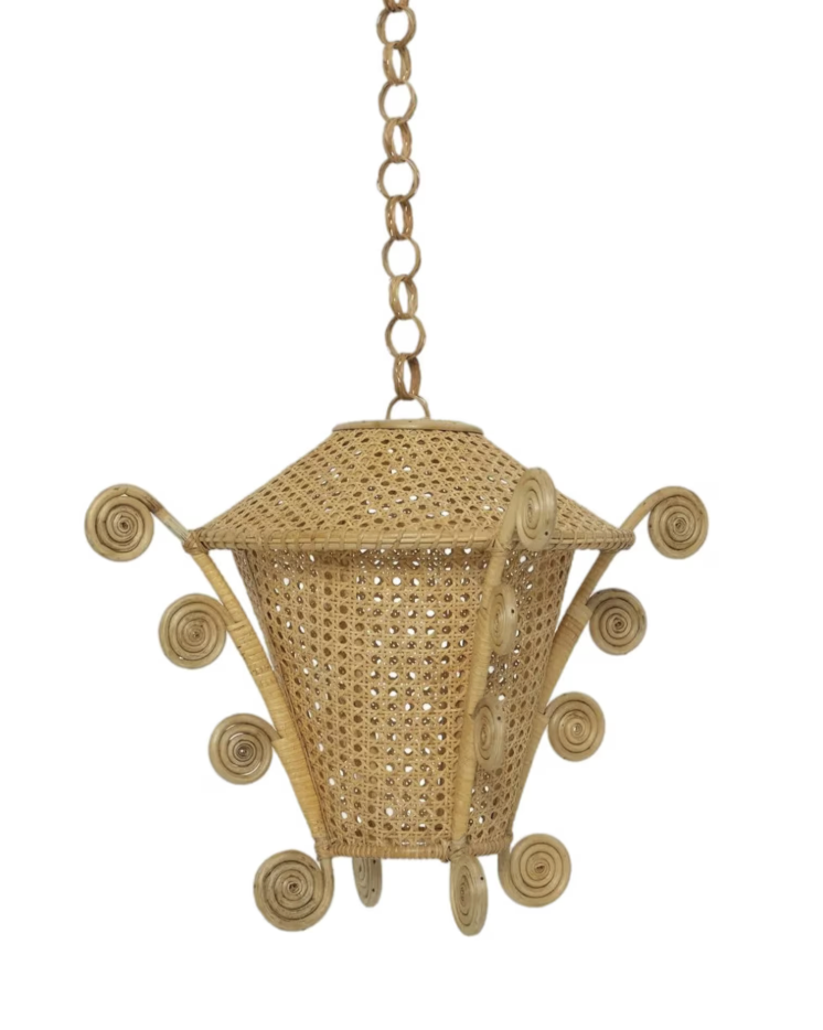 beautiful interior design ideas - love this wicker lantern