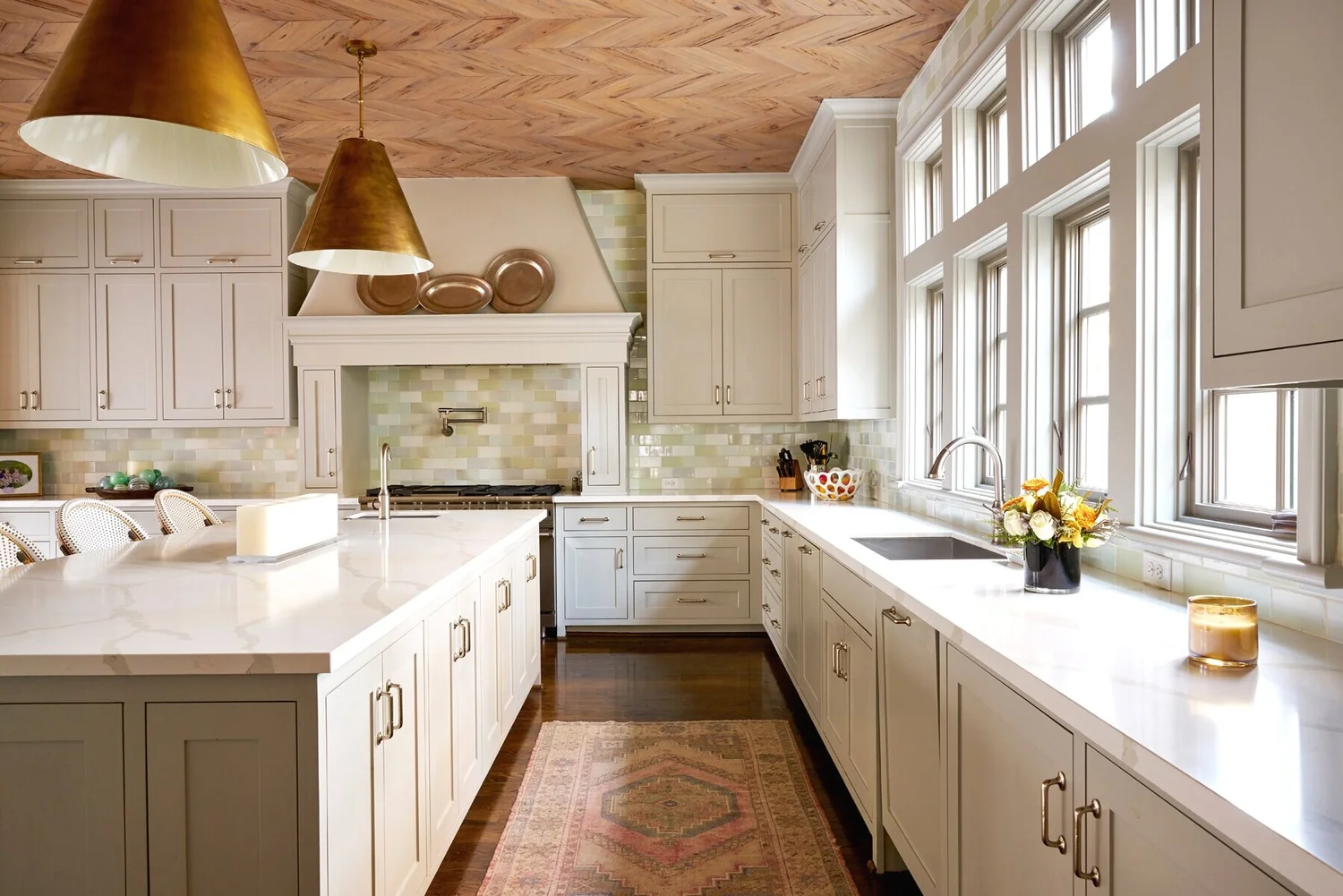 Mary Beth Wagner Interiors | Nathan Schroder Photography -beautiful oriental rugs for your kitchen