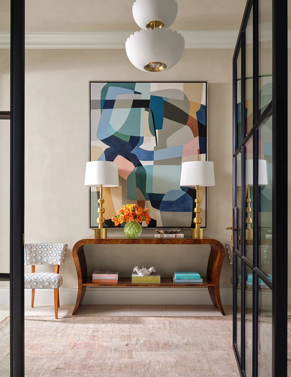 SHM Architects | Mary Beth Wagner Interior Design| Nathan Schroder PhotographyThis stunning home designed by Mary Beth Wagner is the perfect mix of traditional touches and updated details, well-suited for family, entertaining and more.