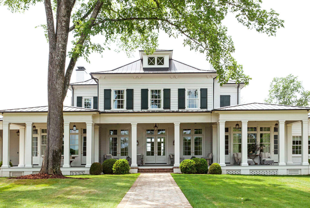 Stephen Fuller Architect residential home design featuring Barbara Westbrook Interiors classic Southern architecture and luxury curb appeal.