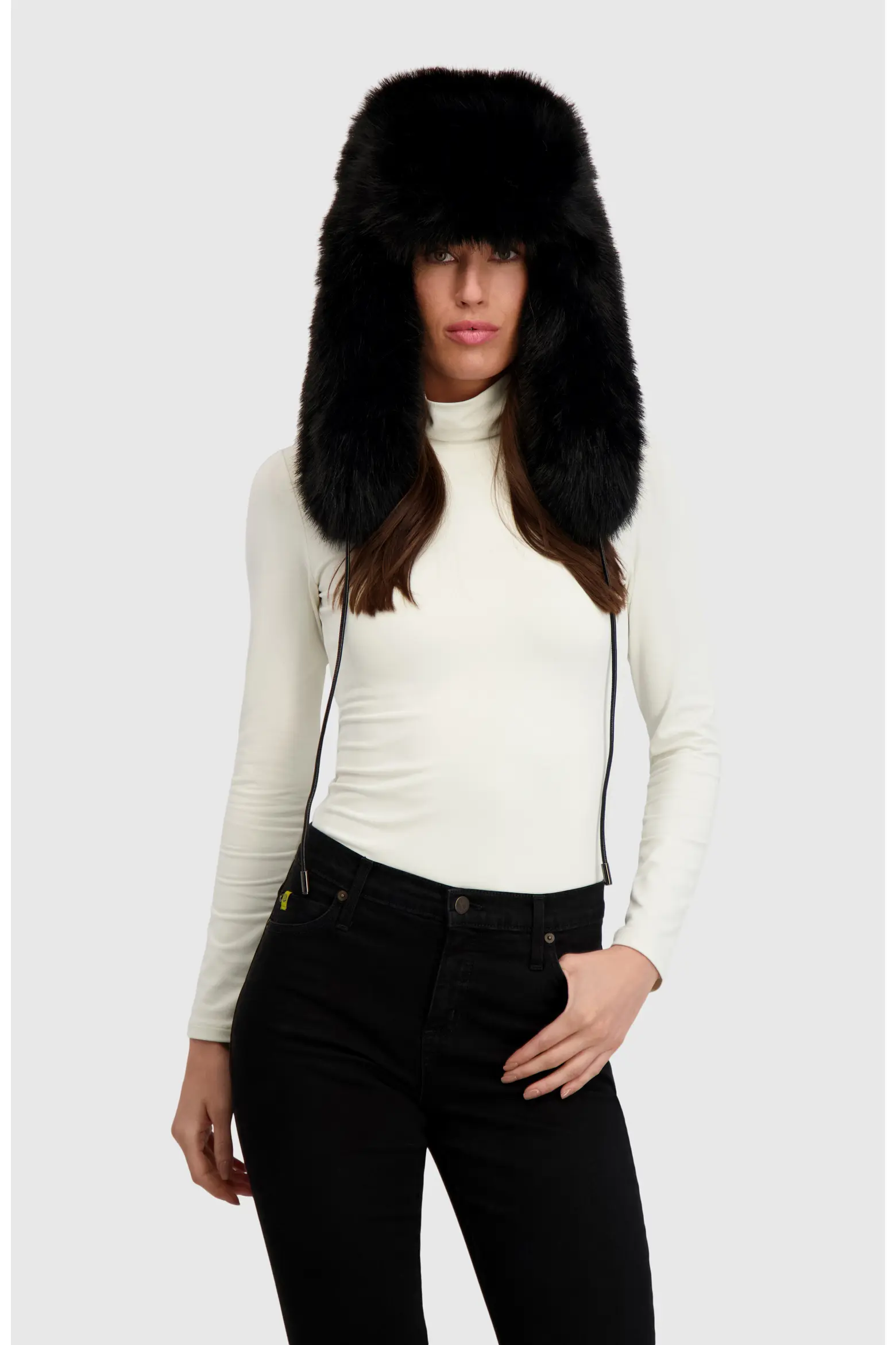 Lyla Grant faux fur trapper hat chic winter ski style